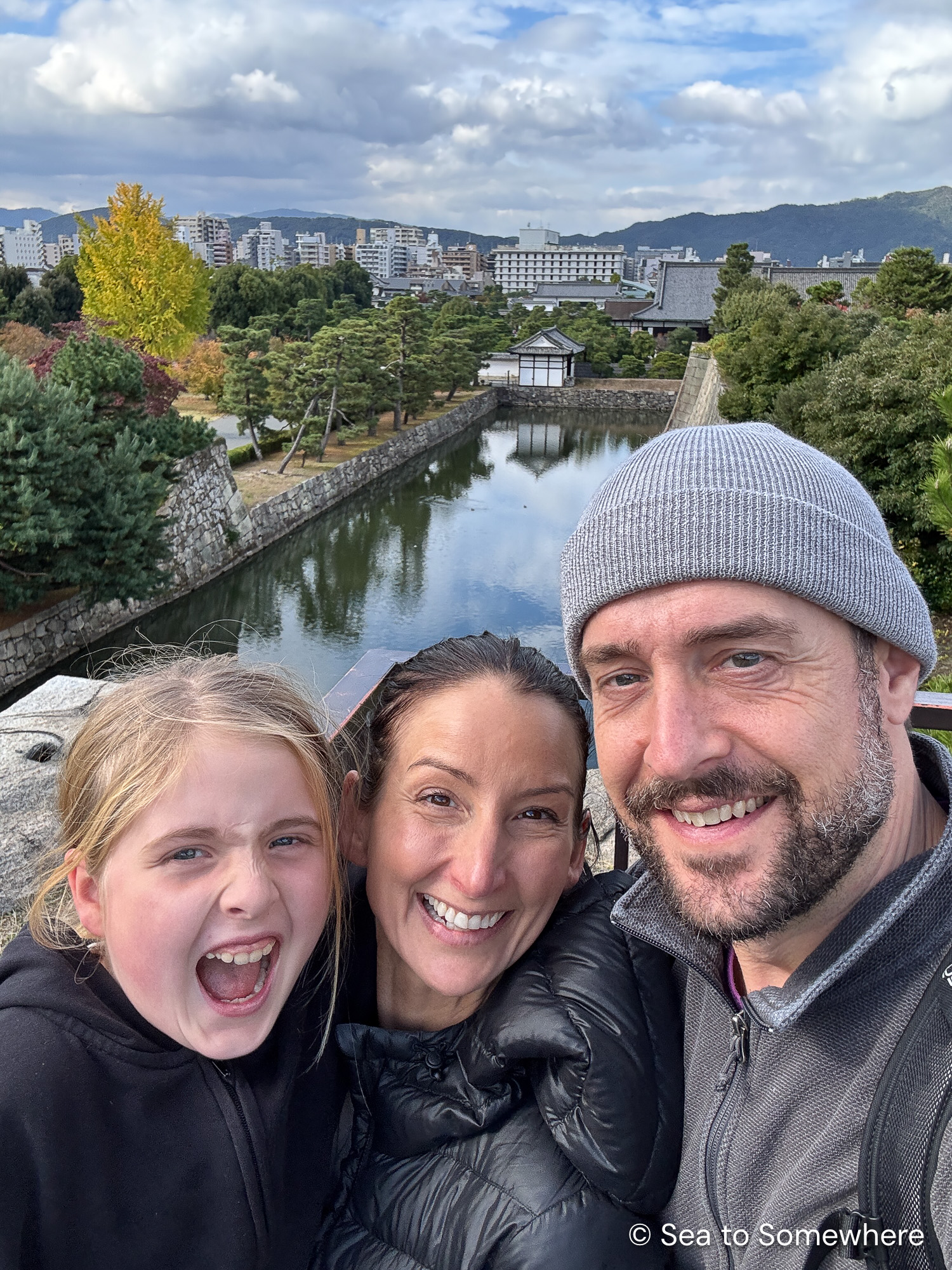 Ava, Kristen, and Josh in Matsumoto Japan. 