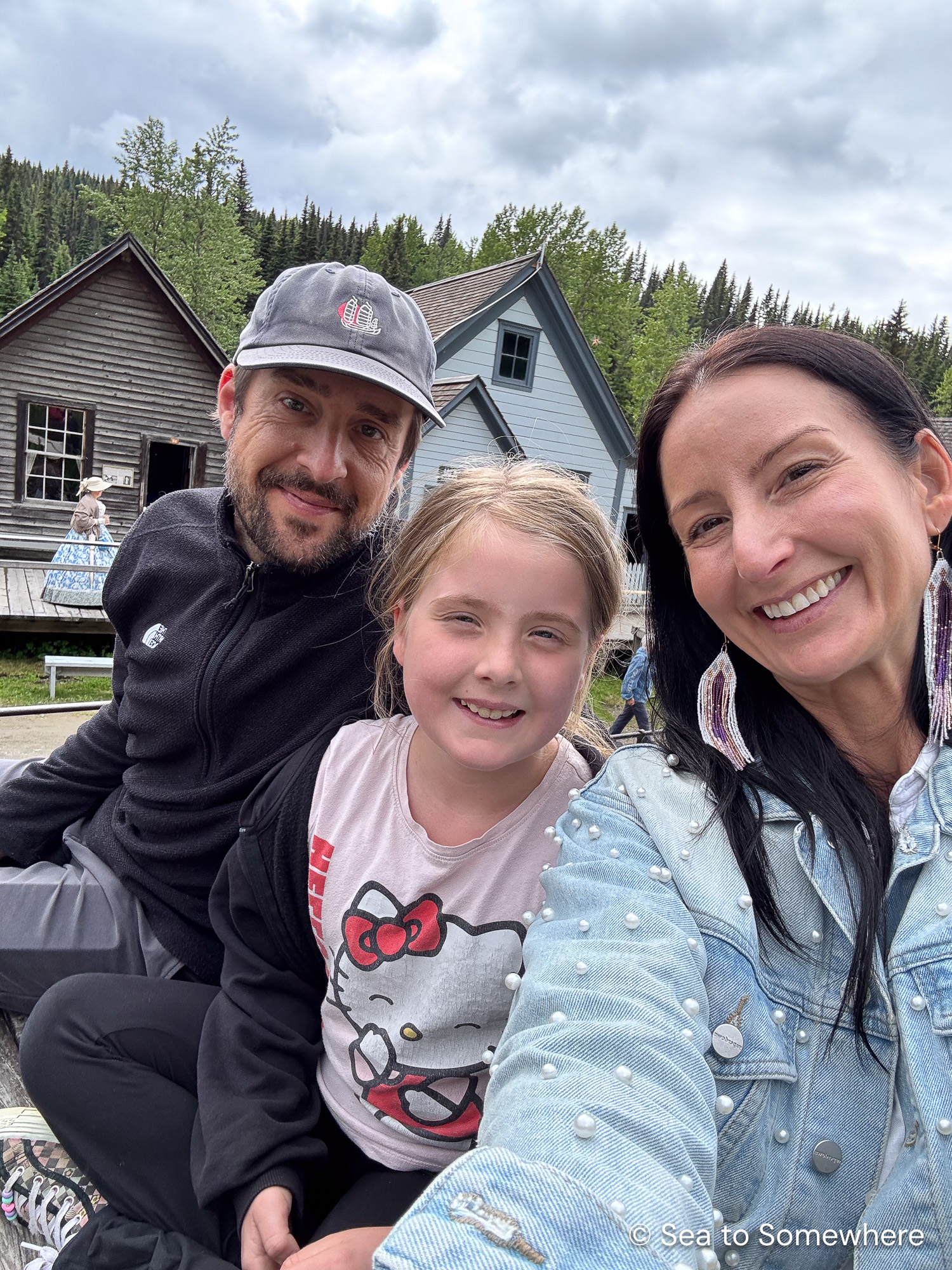 Kristen, Josh, and Ava in Barkerville BC